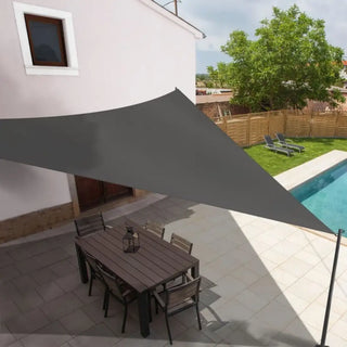 Best Dark Gray Triangle Sun Shade Sail/Cloth - Waterproof & Anti-UV 200g/sm Polyester - Ideal for Outdoor (Garden Patio