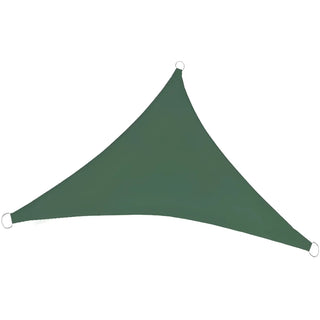 Best Deep Green Triangle Sun Shade Sail/Cloth - Waterproof & Anti-UV 200g/sm Polyester - Ideal for Outdoor (Garden