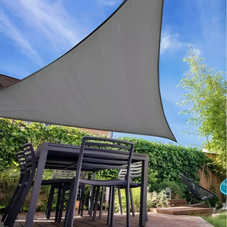 Best Gray Triangle Sun Shade Sail/Cloth - Waterproof & Anti-UV 200g/sm Polyester - Ideal for Outdoor (Garden Patio Pool