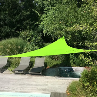 Best Green Triangle Sun Shade Sail/Cloth - Waterproof & Anti-UV 200g/sm Polyester - Ideal for Outdoor (Garden Patio
