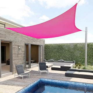 Best Magenta Square Sun Shade Sail/Cloth - Waterproof & Anti-UV 200g/sm Polyester - Ideal for Outdoor (Garden Patio