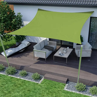 Best Olive Green Square Sun Shade Sail/Cloth - Waterproof & Anti-UV 200g/sm Polyester - Ideal for Outdoor (Garden Patio