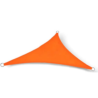 Best Orange Triangle Sun Shade Sail/Cloth - Waterproof & Anti-UV 200g/sm Polyester - Ideal for Outdoor (Garden Patio