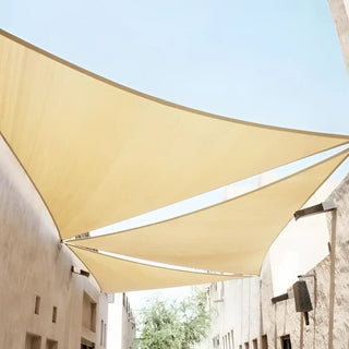 Best Sand Triangle Sun Shade Sail/Cloth - Waterproof & Anti-UV 200g/sm Polyester - Ideal for Outdoor (Garden Patio Pool