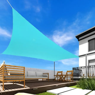 Best Turquoise Rectangle Sun Shade Sail/Cloth - Waterproof & Anti-UV 200g/sm Polyester - Ideal for Outdoor (Garden