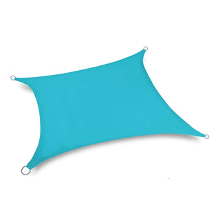 Best Turquoise Square Sun Shade Sail/Cloth - Waterproof & Anti-UV 200g/sm Polyester - Ideal for Outdoor (Garden Patio