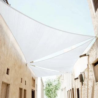 Best White Triangle Sun Shade Sail/Cloth - Waterproof & Anti-UV 200g/sm Polyester - Ideal for Outdoor (Garden Patio