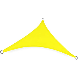 Best Yellow Triangle Sun Shade Sail/Cloth - Waterproof & Anti-UV 200g/sm Polyester - Ideal for Outdoor (Garden Patio