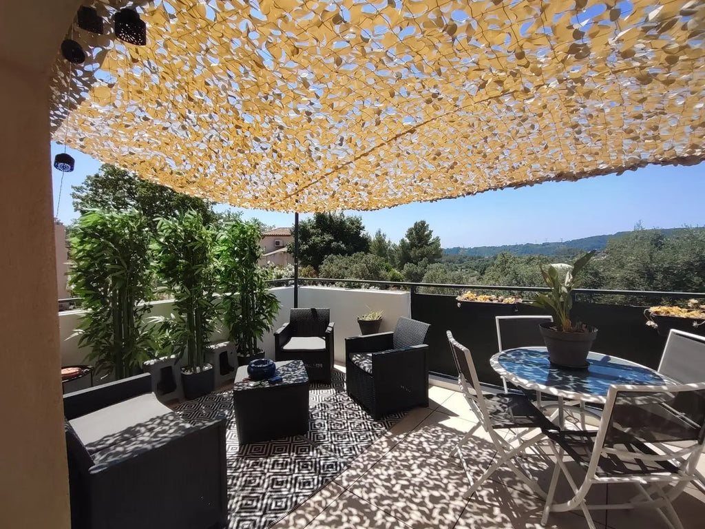 Desert Camo Netting Sun Shelter