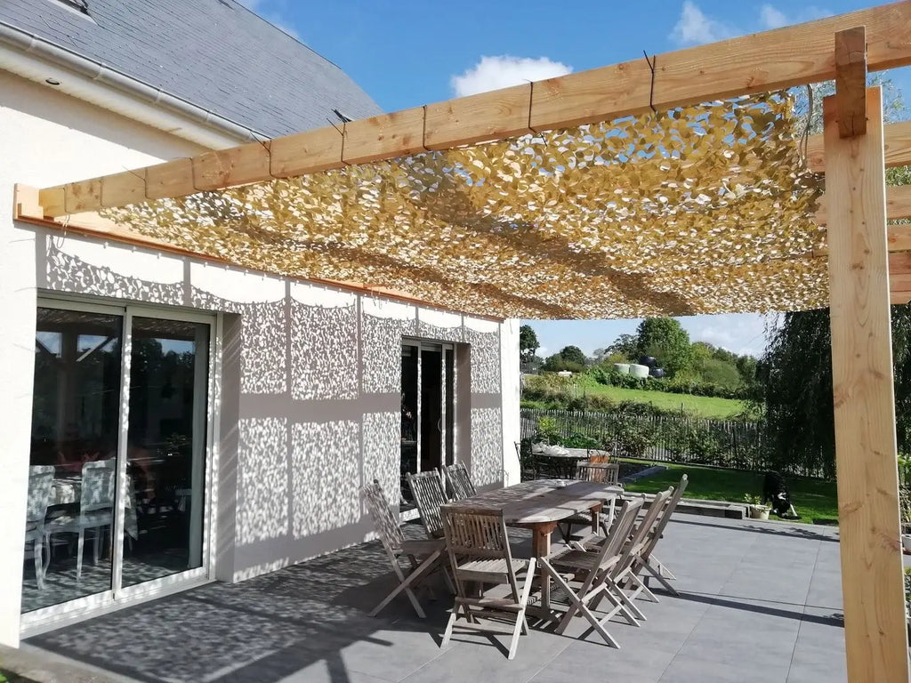 Desert Camo Netting Sun Shelter