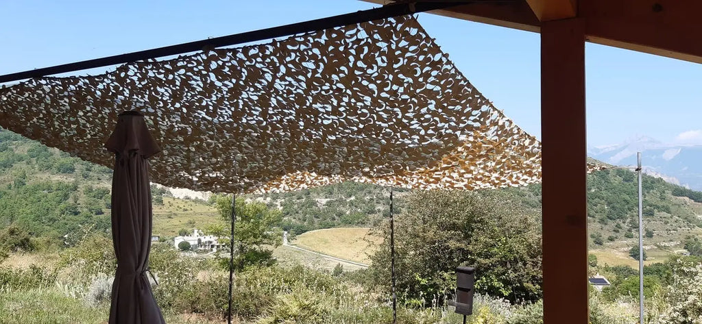 Desert Camo Netting Sun Shelter