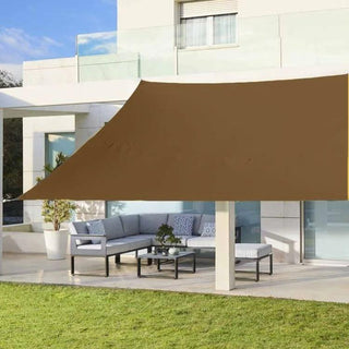 Voile d'ombrage Rectangulaire Marron