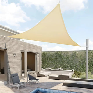 Premium Beige Triangle Shade Sail for Patio and Garden