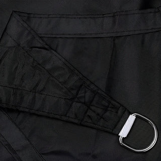 Premium Black Square Sun Shade Sail with 98% Shade Coverage