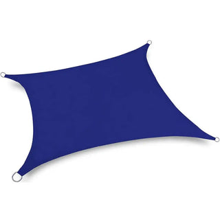 Best Blue Rectangle Sun Shade Sail/Cloth - Waterproof & Anti-UV 200g/sm Polyester - Ideal for Outdoor (Garden Patio