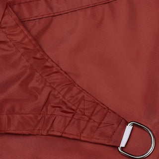 Reinforced Burgundy Square Shade Sail for Longterm