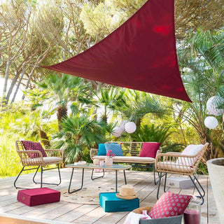 Premium Decorative Burgundy Triangle Shade Sail for Patio