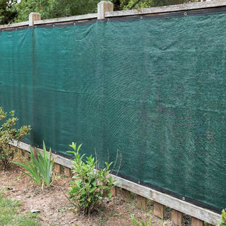 Dark Green Fence Privacy Screen - Block Out Street Views