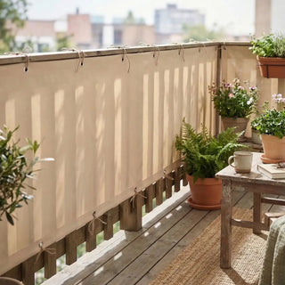 Gray Balcony Privacy Screen - Keep Your Space Private