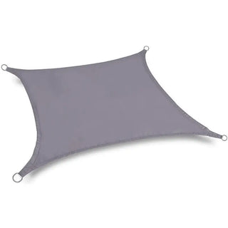 Best Grey Rectangle Sun Shade Sail/Cloth - Waterproof & Anti-UV 200g/sm Polyester - Ideal for Outdoor (Garden Patio