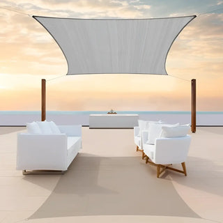 Decorative Waterproof Gray Square Sun Shade Sail