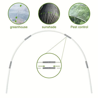 Rust-Resistant Garden Hoops for Raised Beds and Row Covers