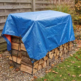 Light-Duty Blue Poly Tarp | 8 mil Waterproof PE