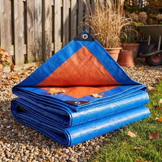 Light-Duty Blue Poly Tarp | 8 mil Waterproof PE