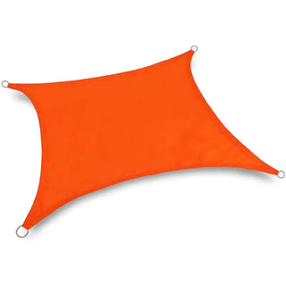 Best Orange Rectangle Sun Shade Sail/Cloth - Waterproof & Anti-UV 200g/sm Polyester - Ideal for Outdoor (Garden Patio