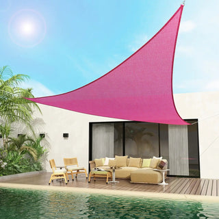 UV-Resistant Waterproof Pink Triangle Shade Sail