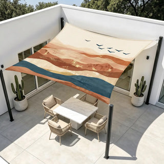Printed Sun Shade Sail | Premium Shade Sail with Patterns