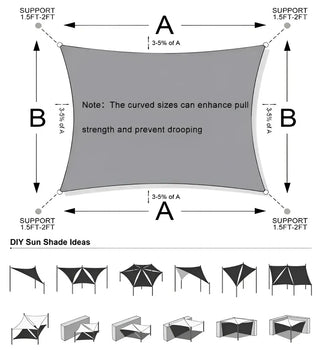 UV-Resistant Waterproof Purple Triangle Sun Shade Sail