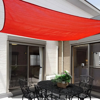 UV-Resistant Heavy-Duty Red Rectangle Shade Sail