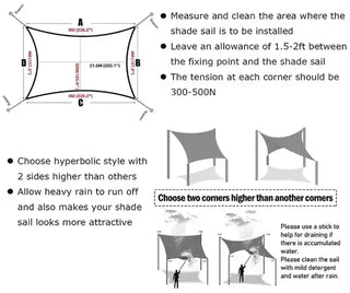 Best Saffron Yellow Square Sun Shade Sail/Cloth - Waterproof & Anti-UV 200g/sm Polyester - Ideal for Outdoor (Garden