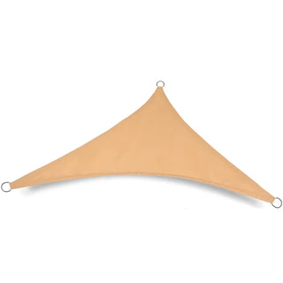 Premium Sand Triangle Sun Shade Sail with 98% Shade Coverage