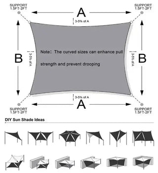 Best Sand Triangle Sun Shade Sail/Cloth - Waterproof & Anti-UV 200g/sm Polyester - Ideal for Outdoor (Garden Patio Pool