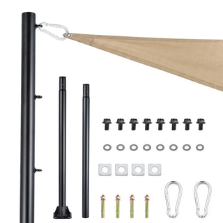 Durable Shade Sail Poles for Sails Canopies Tarps