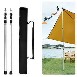Adjustable Shade Sail Poles for Tarps & Canopies