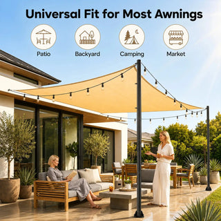 Durable Shade Sail Poles for Sails Canopies Tarps