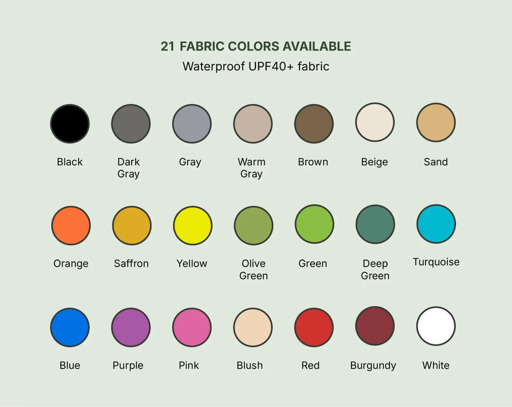 shade sail color options