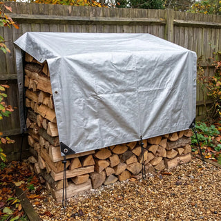 Heavy Duty Silver Tarp | 12 Mil Waterproof PE Fabric