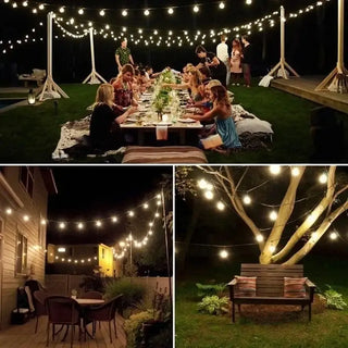 Best LED Solar Festoon Lights - Waterproof and weather-resistant - Ideal for Outdoor (Garden Patio Porch)