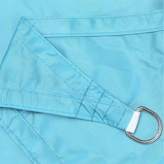 Turquoise Square Shade Sail Canopy with 98% UV Coverage