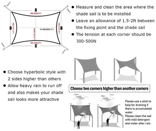 Waterproof Warm Gray Square Shade Sail for Patio and Garden