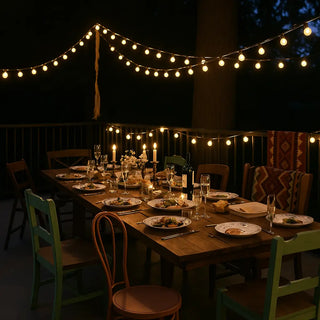 Best LED Plug-in Outdoor String Lights - Waterproof and weather-resistant - Ideal for Outdoor (Garden Patio Porch)