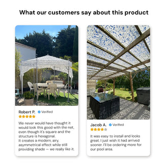 Best White Camo Netting Sun Shelter - Anti-UV Oxford Cloth Mesh - Ideal for Outdoor (Garden Patio or Pool Side)