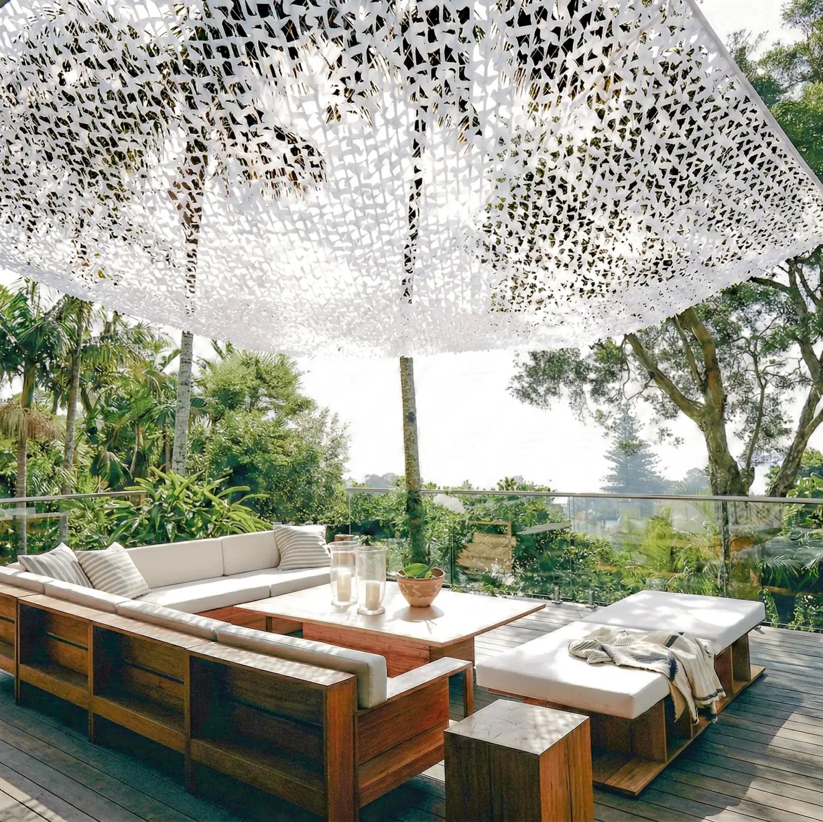 White Camo Netting