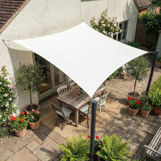 Premium White Square Shade Sail for Patio and Garden