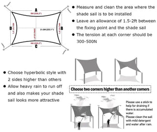 Best White Square Sun Shade Sail/Cloth - Waterproof & Anti-UV 200g/sm Polyester - Ideal for Outdoor (Garden Patio Pool