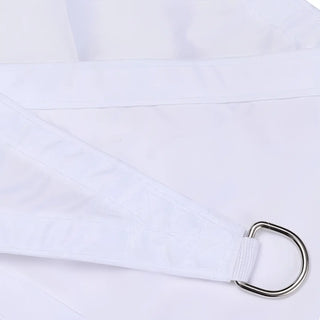White Triangle Shade Sail Canopy with 98% UV Coverage